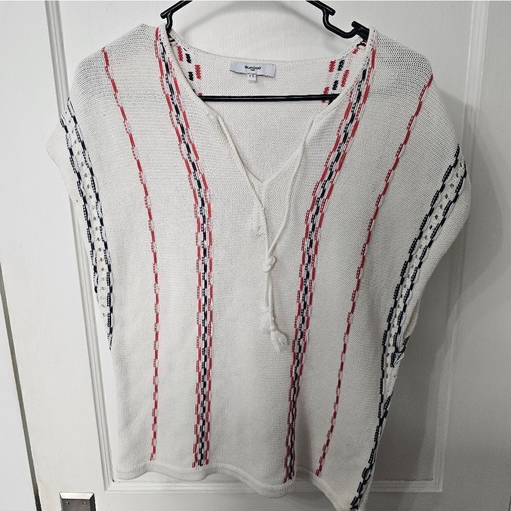 Suncoo Paris sleeveless sweater sz small.